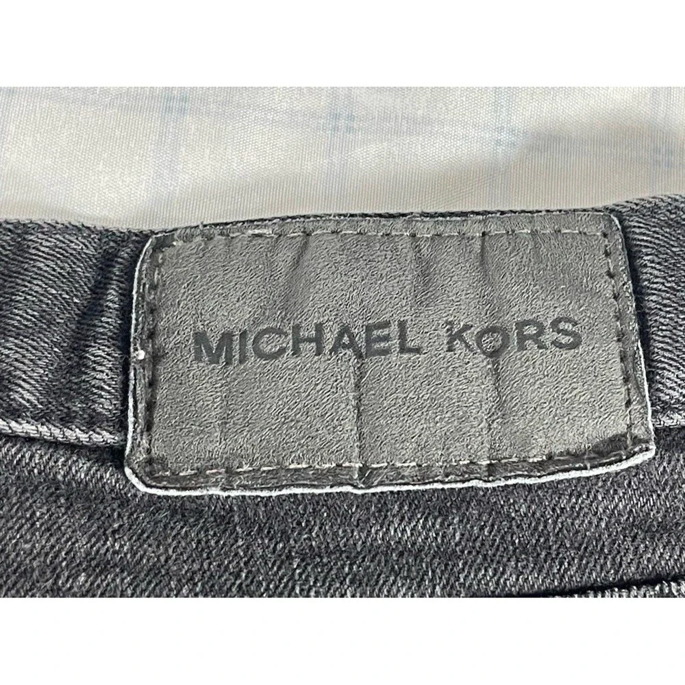 Michael Kors Parker Slim Fit Jeans Men's 38x32 Gray American Milled Denim